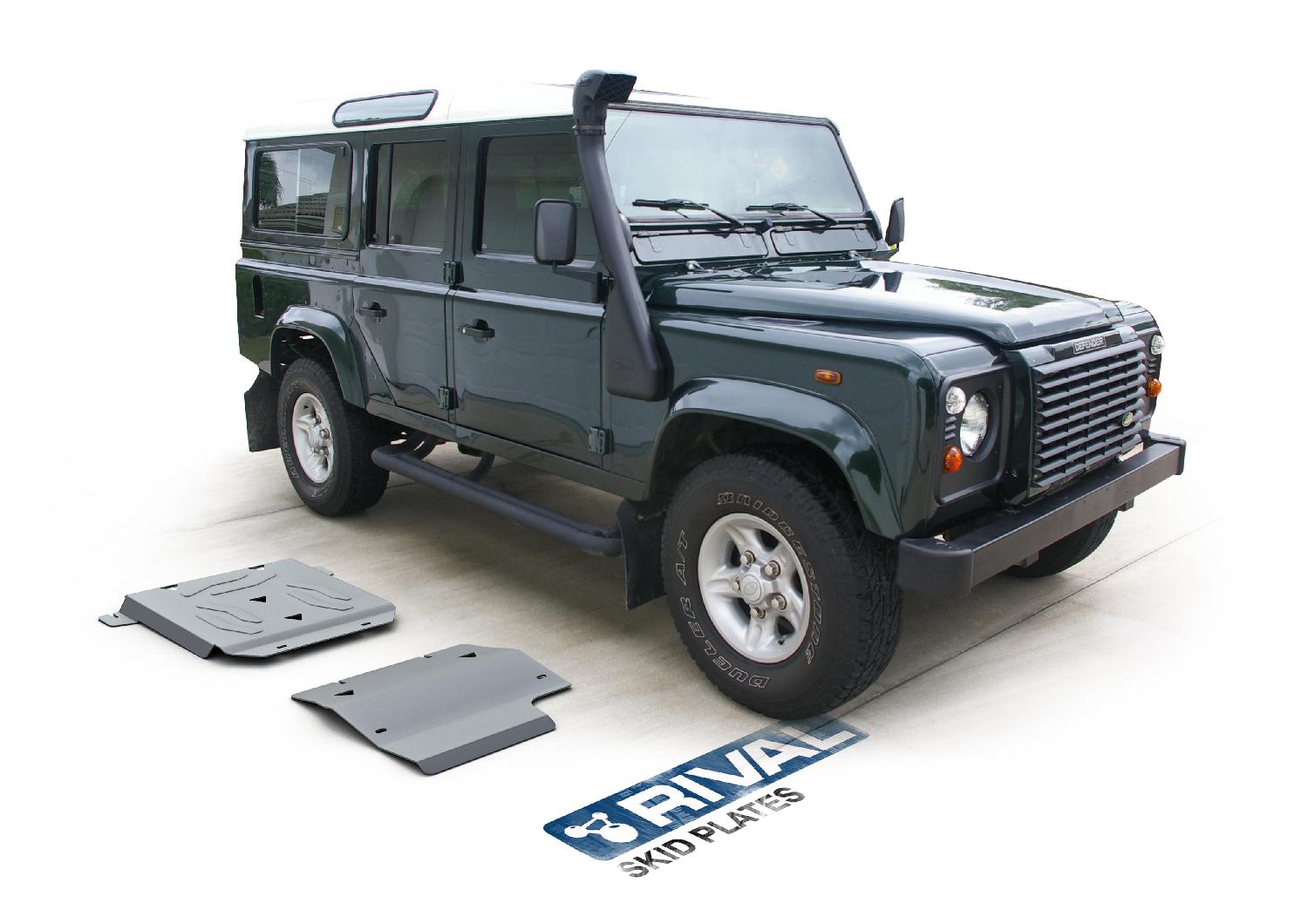 SKID PLATES DE ALUMINIO PARA LANDROVER DEFENDER 110 (2 PLACAS)