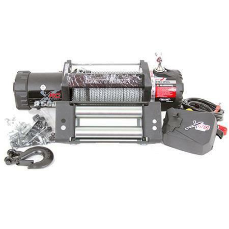 Miniatura WINCH SMITTYBILT, modelo XRC, de 9,500Lbs - CON CABLE DE ACERO A PRUEBA DE AGUA Y POLVO