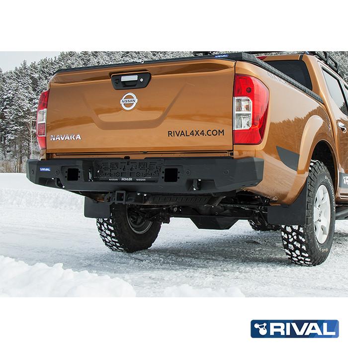 BUMPER TRASERO MARCA RIVAL - PARA NISSAN NP300  -