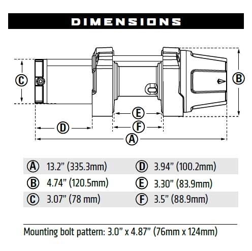 Miniatura WINCH WINCHE modelo VRX 25 POWERSPORTS PIOLA ACERO