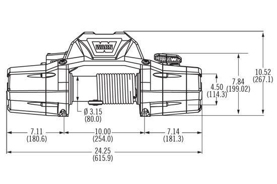 WINCH WARN ZEON 10 S - CE CINTA SINTETICA