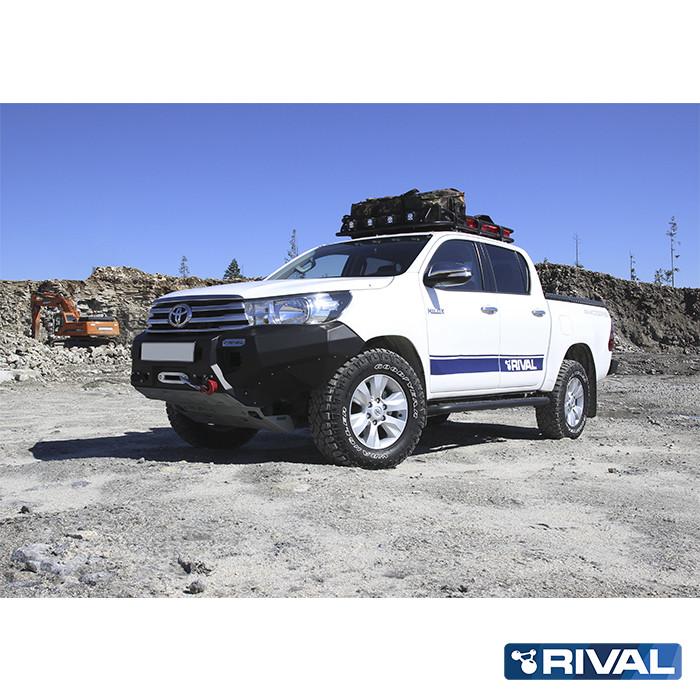 BUMPER DELANTERO DE ALUMINIO MARCA RIVAL - PARA TOYOTA HILUX REVO 2016+ -