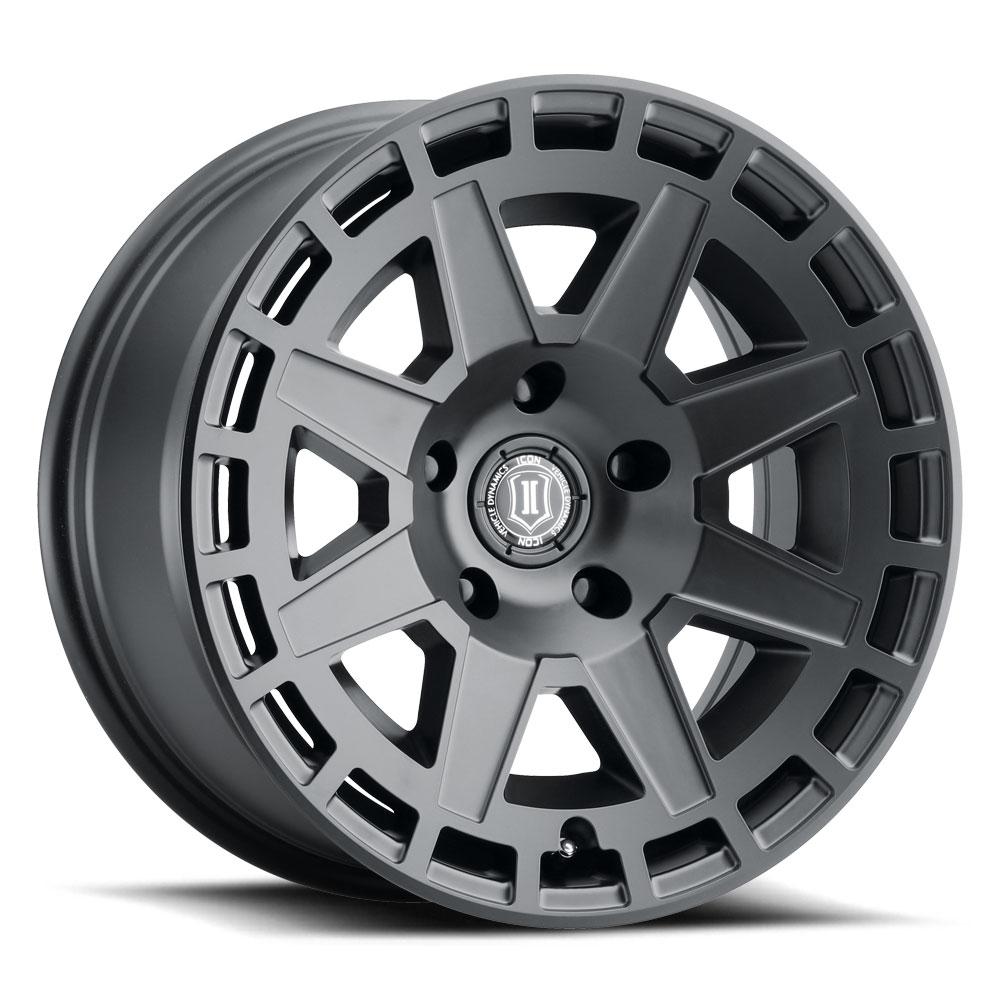 ICON ALLOYS WHEELS modelo COMPASS / SATIN BLACK  17x8,5 6x114,3 OFFSET 12