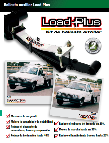 REFUERZO DE SUSPENSIÓN LOAD PLUS PARA TOYOTA  LAND CRUISER 1999+ / 2007+ / 2013+