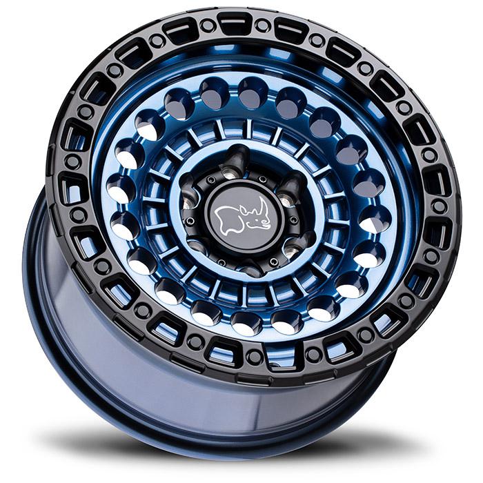 Miniatura LLANTA  BLACK RHINO SENTINEL COBALT BLUE W/ BLACK EDGE LIP 17X8.5 6X139.7/ OFFSET -10