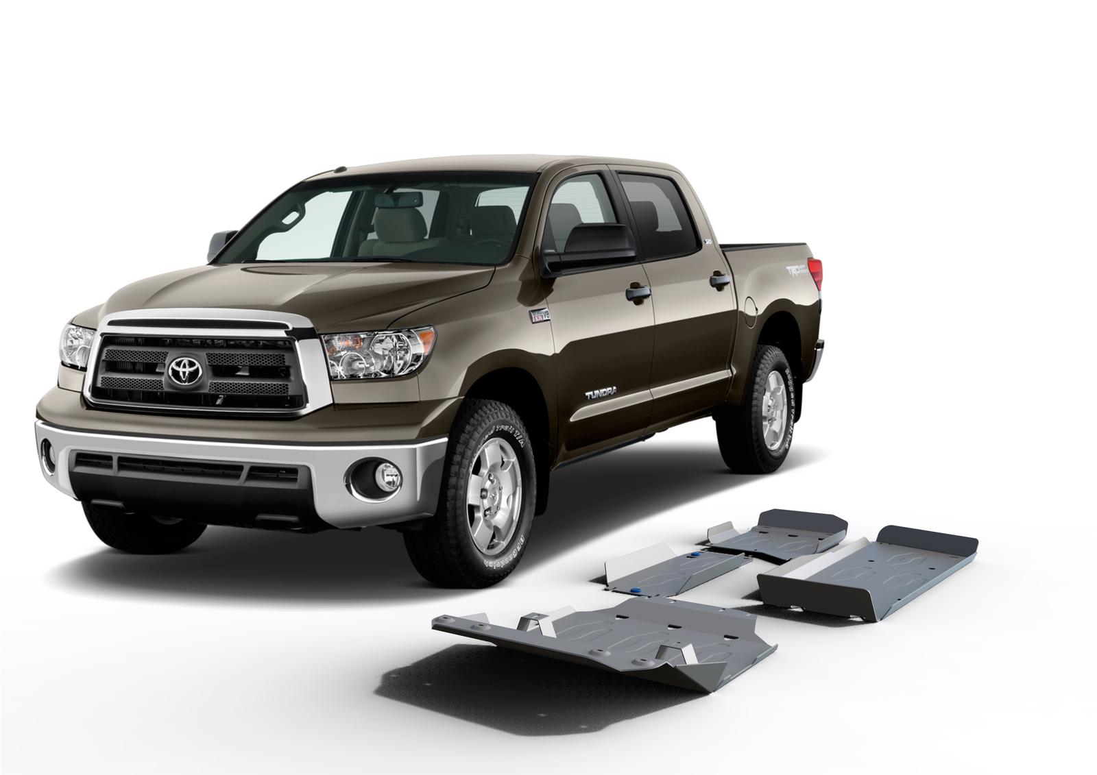 PACK DE SKID PLATES MARCA RIVAL - PARA TOYOTA TUNDRA 2007+ (4 PLACAS DE ALUMINIO 4mm)