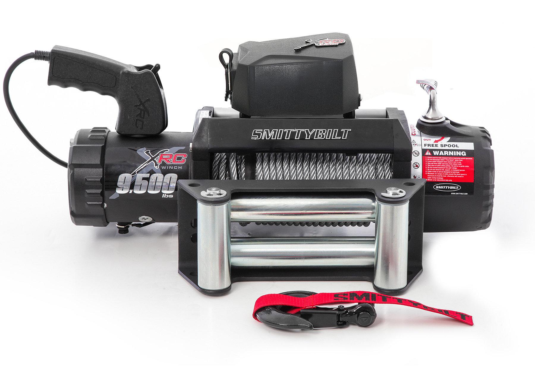 Miniatura WINCH SMITTYBILT, modelo XRC, de 9,500Lbs - CON CABLE DE ACERO A PRUEBA DE AGUA Y POLVO