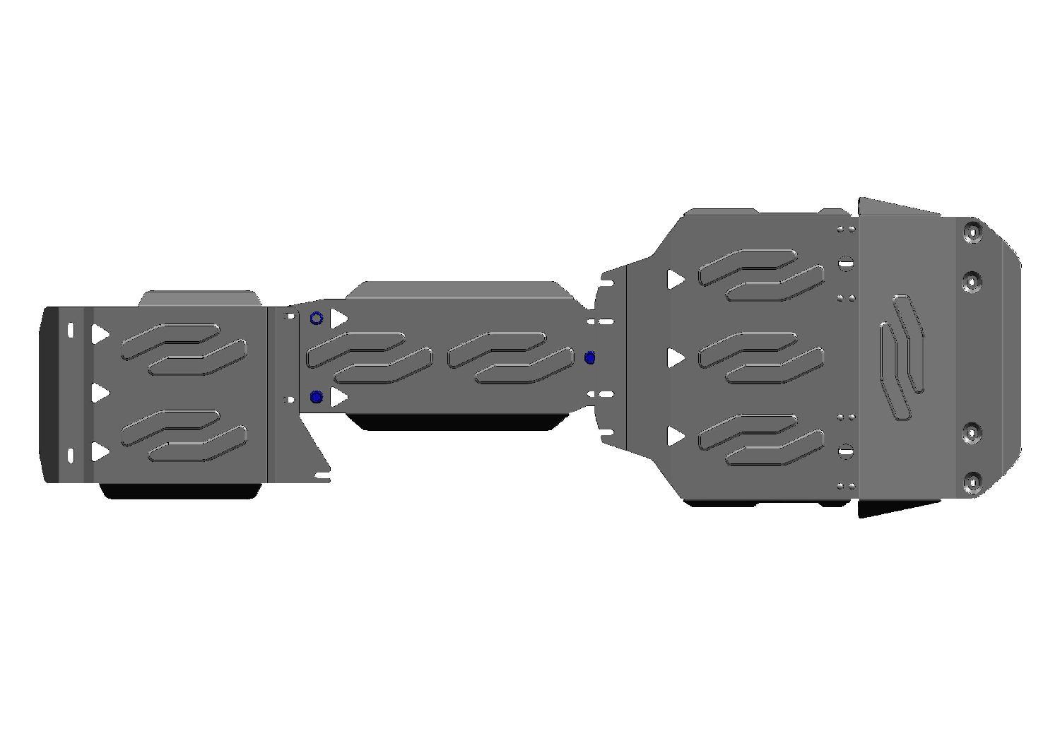 PACK DE SKID PLATE (4 PLACAS DE ACERO 3mm)