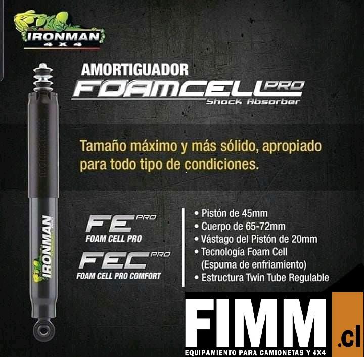 KIT DE SUSPENSION COMPLETA IRONMAN VERSION FOAM CELL PRO - PARA FORD RANGER 2013+/ MAZDA BT-50 2013+