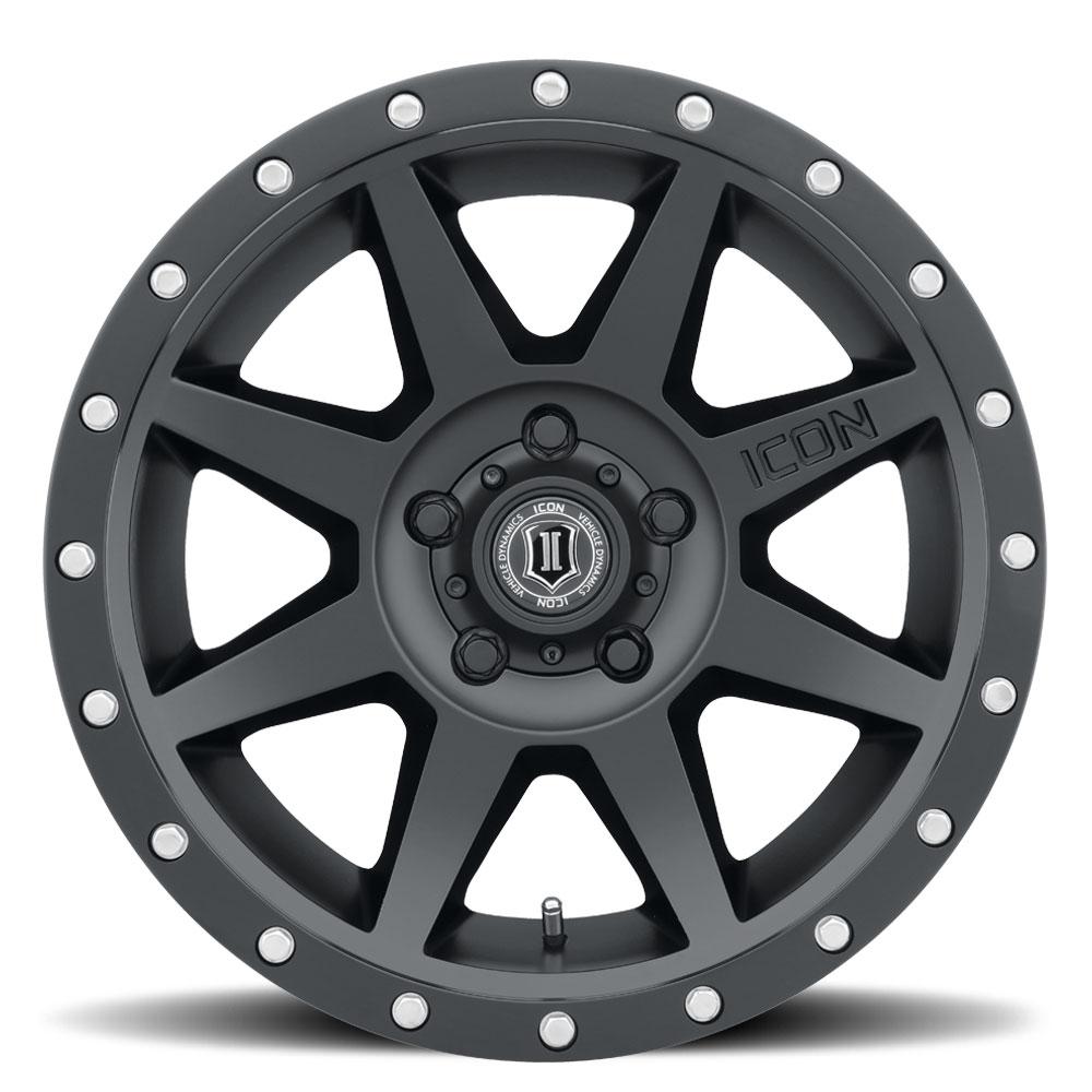 ICON ALLOYS WHEELS modelo REBOUND / SATIN BLACK  17x8,5 6x130 OFFSET 0, MAXUS T-60