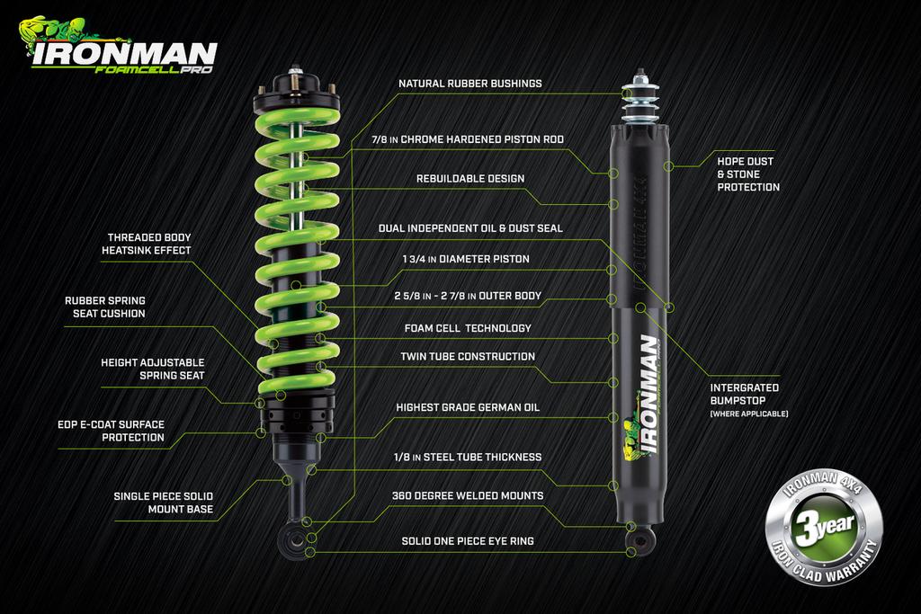 KIT DE SUSPENSION (DELANTERA) IRONMAN VERSIÓN FOAM-CELL PRO - PARA MAXUS T60, T90 -