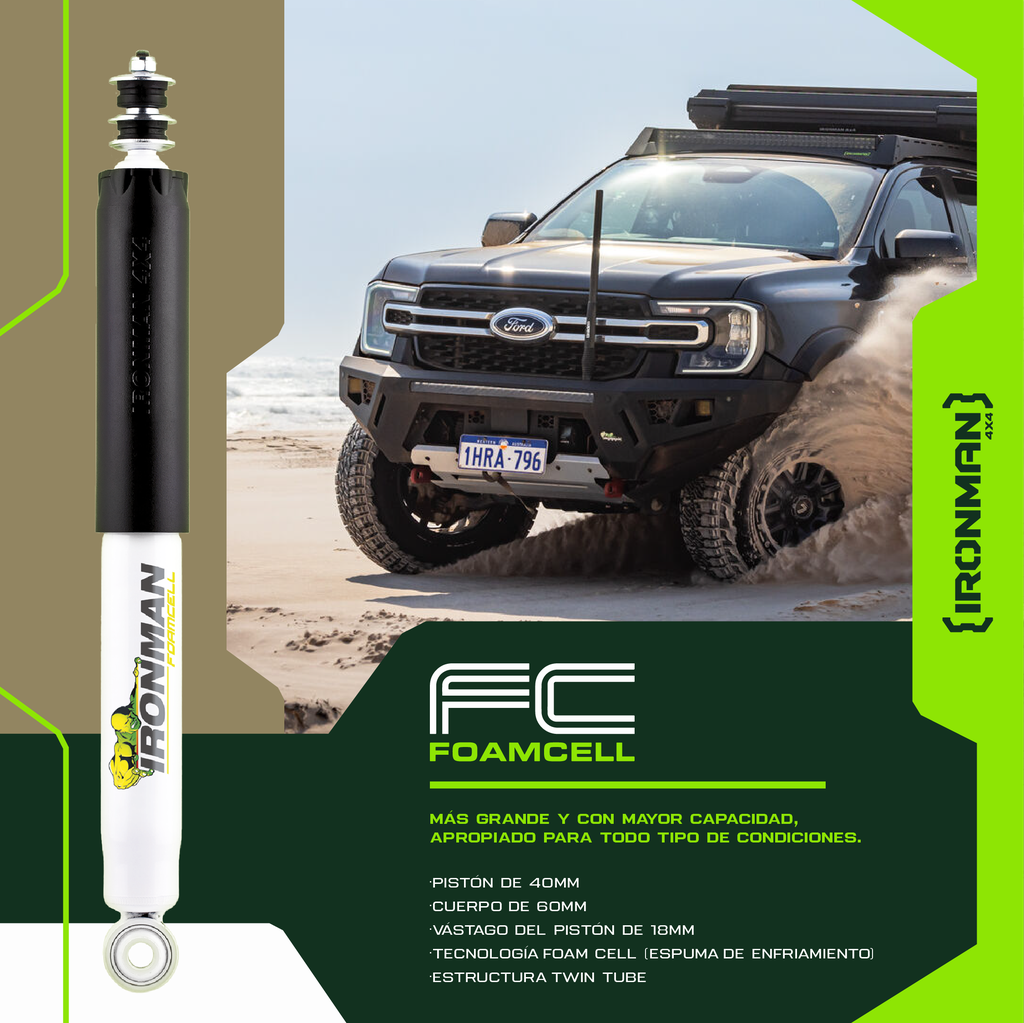 KIT DE SUSPENSIÓN FOAMCELL (COMPLETA) - Marca Vehículo: TOYOTA, Modelo Vehículo: LAND CRUISER PRADO 2003-2009 (SERIE120)