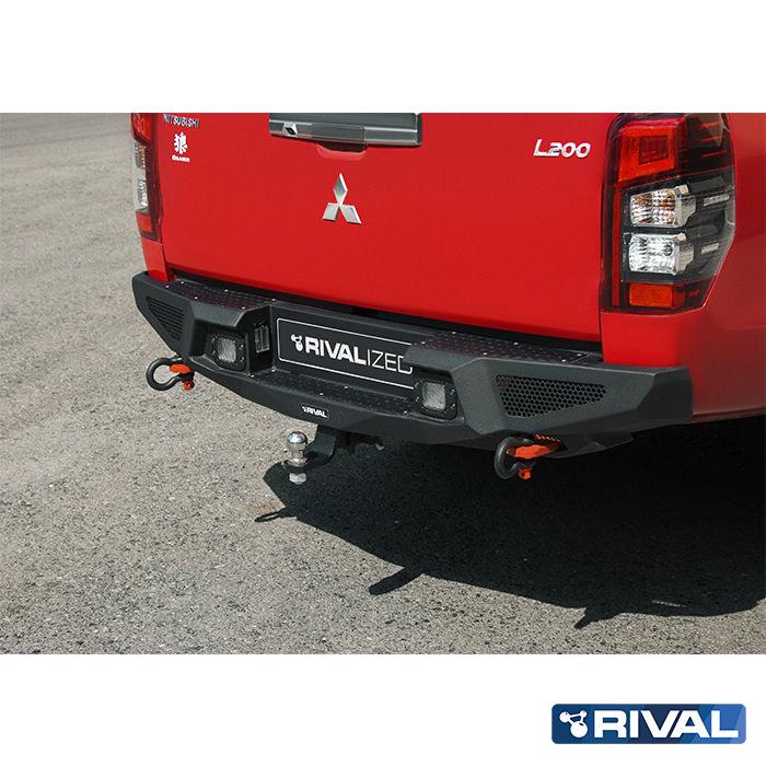 BUMPER DE ALUMINIO TRASERO MARCA RIVAL - MITSUBISHI L200 2020-2023 -