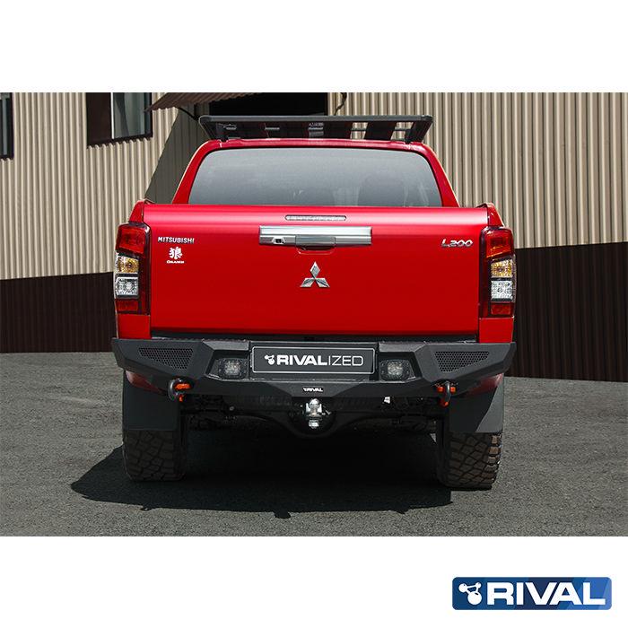 BUMPER DE ALUMINIO TRASERO MARCA RIVAL - MITSUBISHI L200 2020-2023 -