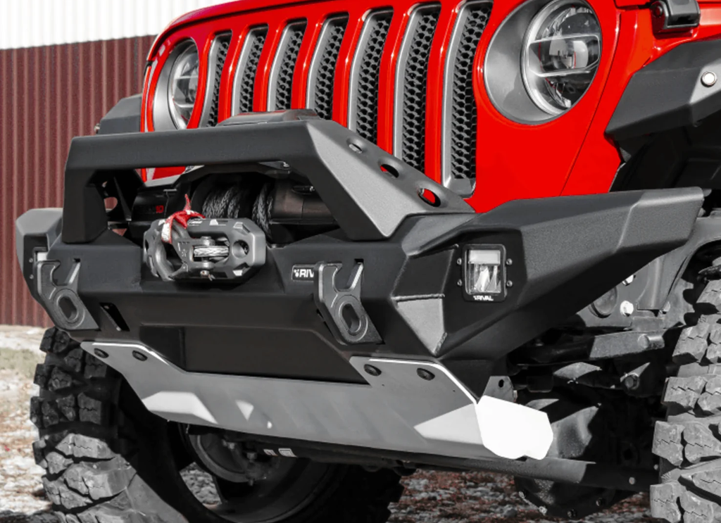 BUMPER DELANTERO DE ALUMINIO MARCA RIVAL - PARA JEEP JK / JL / GLADIATOR -