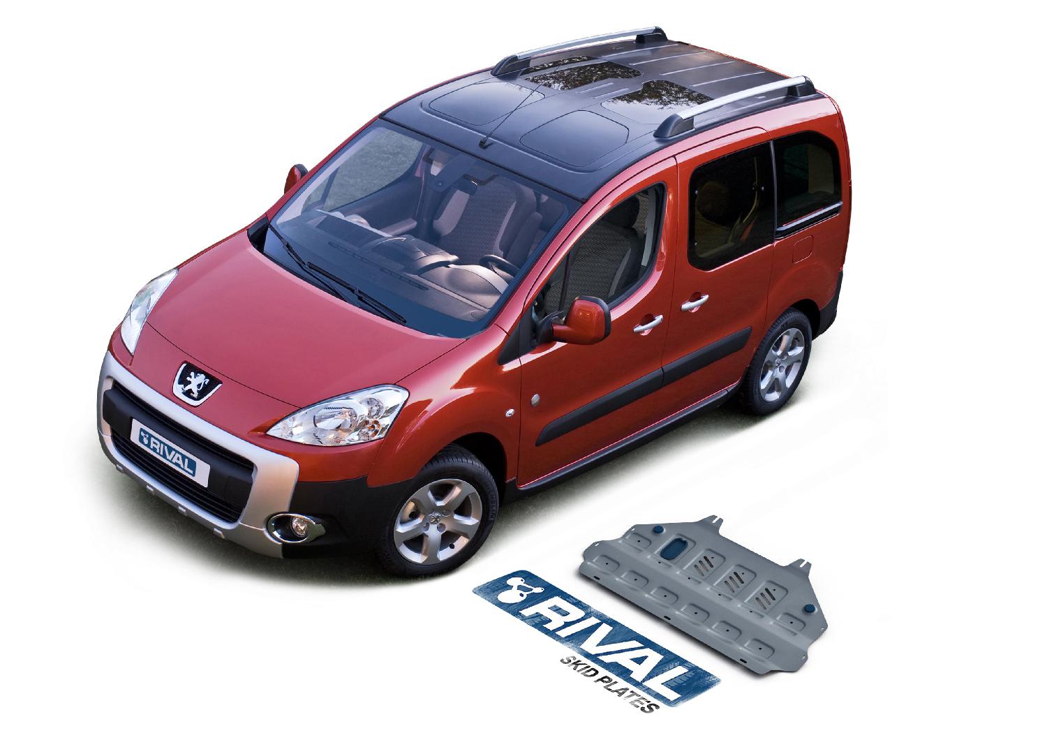 Miniatura SKID PLATES RIVAL - PEUGEOT PARTNER / CITROEN BERLINGO (MOTOR / CAJA CAMBIO) HASTA JUNIO 2018