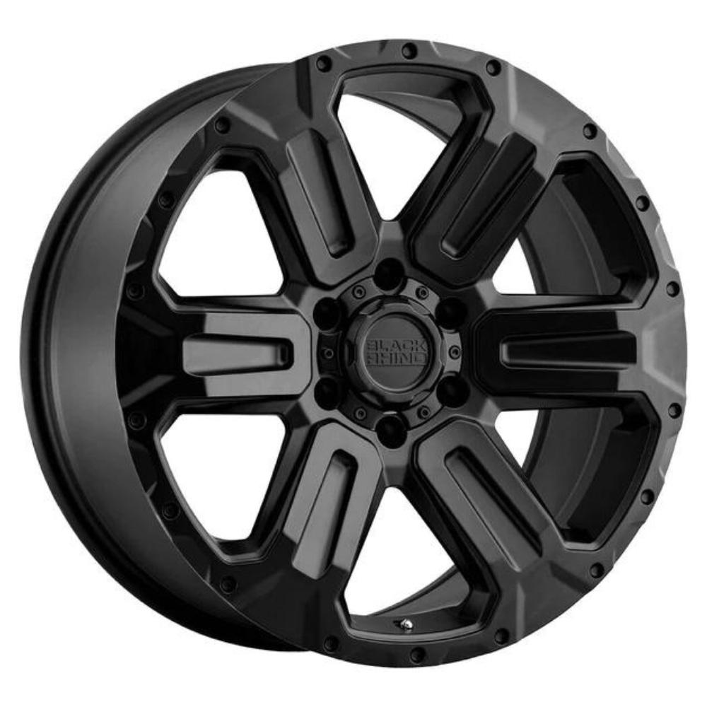 JUEGO DE LLANTAS BLACK RHINO WANAKA MATTE BLACK ARO 17