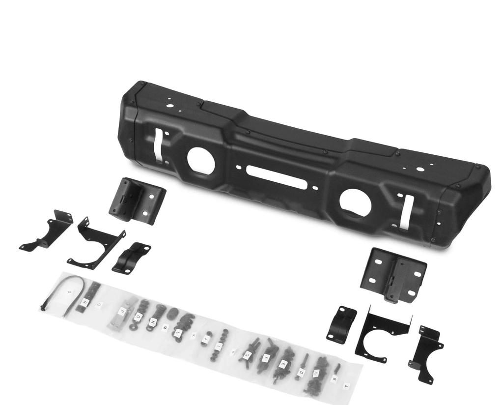 BUMPER DELANTERO ANGOSTO ACERO MARCA RIVAL - PARA JEEP JK / JL / GLADIATOR