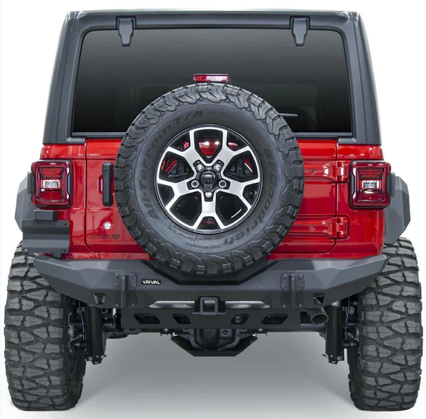 BUMPER DE ALUMINIO TRASERO MARCA RIVAL ANGOSTO - PARA JEEP JL -