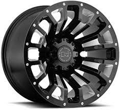 LLANTA BLACK RHINO PINATUBO GLOSS BLACK W/MILLED 17x9.5 5X127/-18