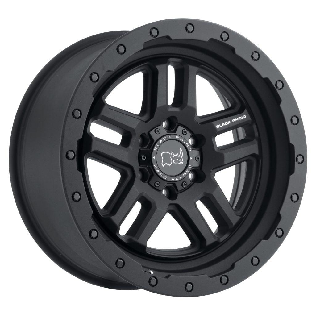 BLACK RHINO BARSTOW TEXTURED MATTE BLACK 18X9.5 6X139.7/12