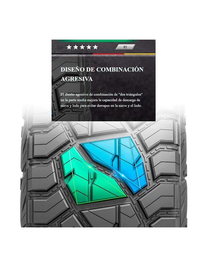 Miniatura ROUGH MASTER R/T LT305/55R20 10-PR 108/104Q -