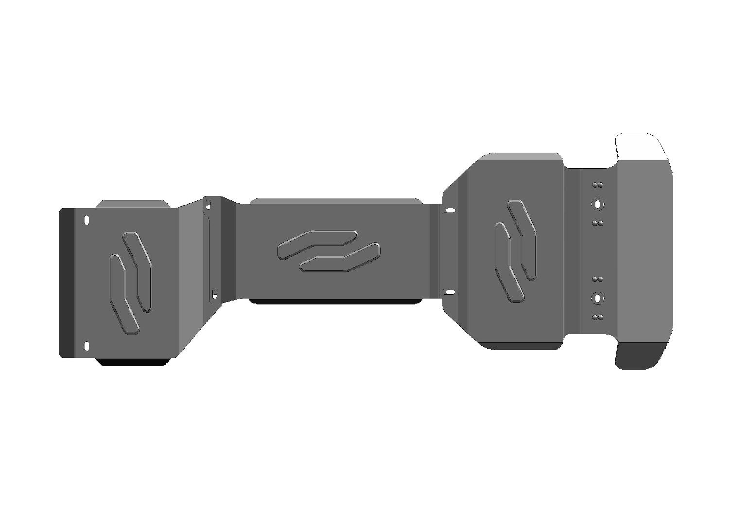 SKID PLATES DE ALUMINIO (3 PLACAS)