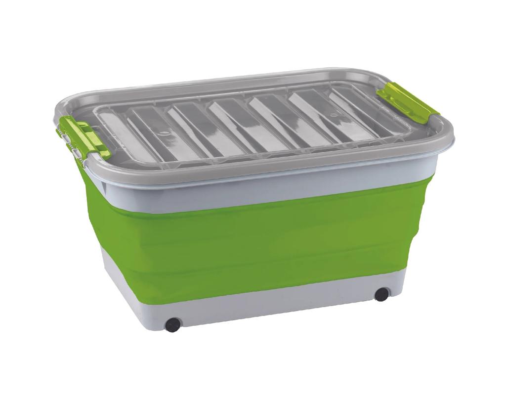 COLLAPSIBLE STORAGE TUB & LID - 45LTR -
