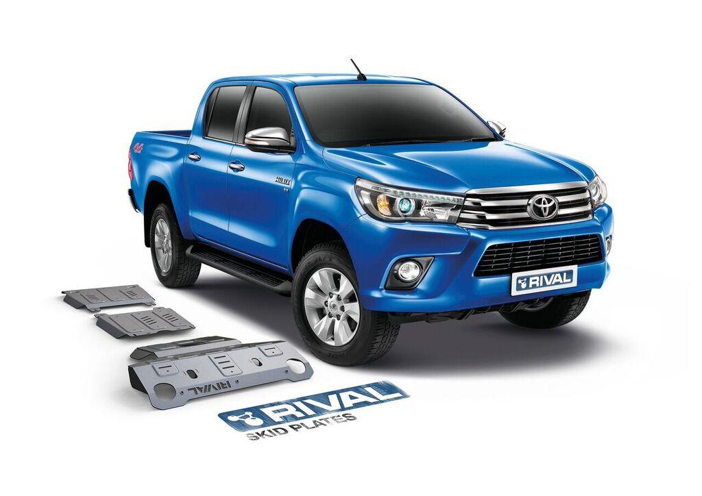 PROTECION INFERIOR - PARA TOYOTA HILUX REVO 2016+ (3 PLACAS DE ACERO 3mm) E5