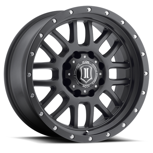 ICON ALLOYS WHEELS modelo ALPHA / BLACK WITH BLACK RING 20x9 6x135 