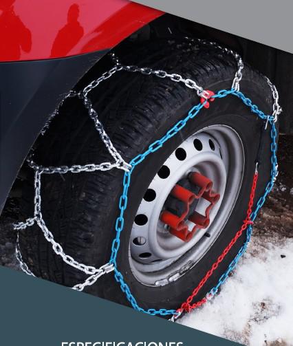 Cadena para nieve tipo rombo de instalación fácil 255/45R20 (Par)