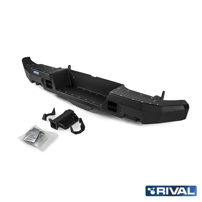 BUMPER DE ALUMINIO TRASERO MARCA RIVAL - PARA TOYOTA HILUX VIGO 2005-2015