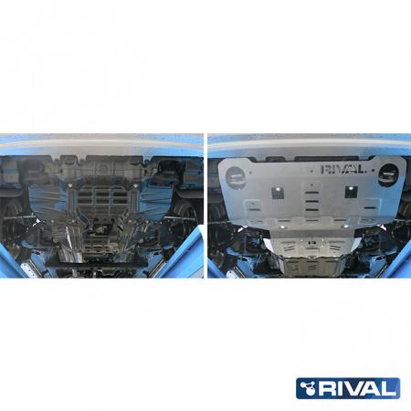 SKID PLATE DE ALUMINIO 6mm TOYOTA HILUX 2015+ / FORTUNER (RADIADOR/MOTOR) -