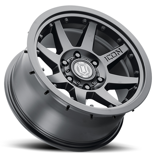 Miniatura ICON ALLOYS WHEELS modelo REBOUND PRO / SATIN BLACK 17x8.5 6x135