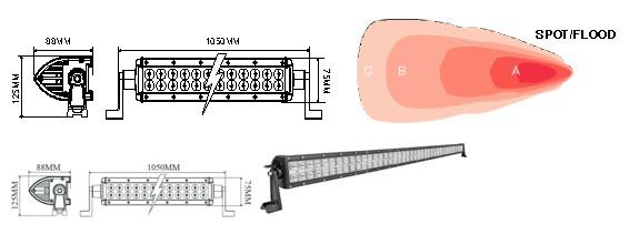 Barra LED 39,5" 240W