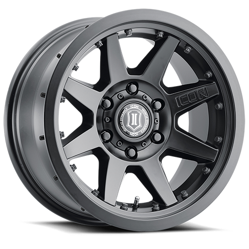 Miniatura ICON ALLOYS WHEELS modelo REBOUND PRO / SATIN BLACK 17x8.5 6x135