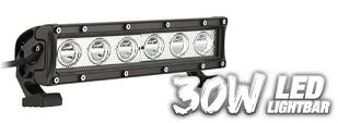 BARRA DE 1 FILA LED DE 10" Y 30W