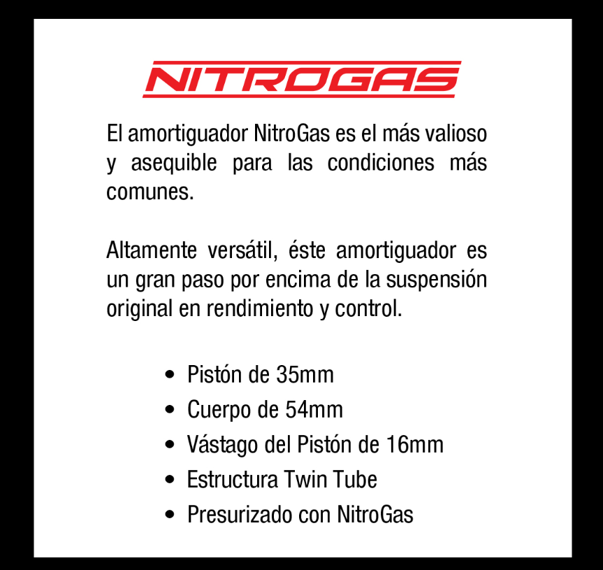 KIT DE SUSPENSIÓN COMPLETA IRONMAN VERSIÓN NITRO GAS - PARA SUZUKI JIMNY 2019+