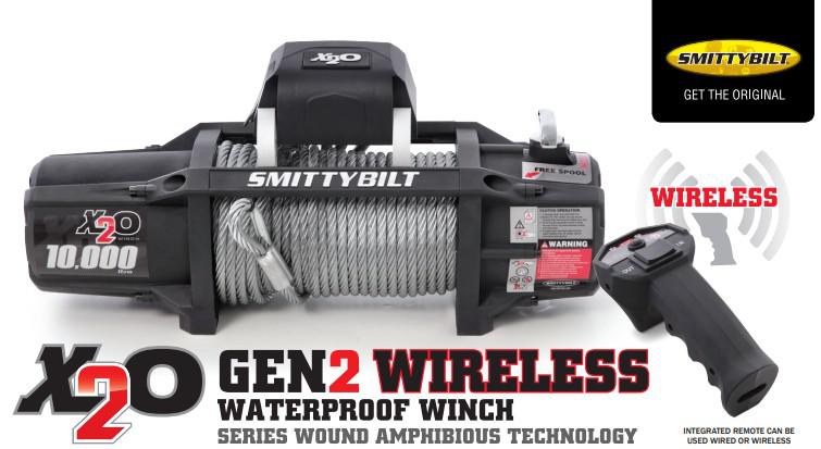 WINCH SMITTYBILT X20 DE 10.000Lbs - CON CABLE DE ACERO A PRUEBA DE AGUA Y POLVO