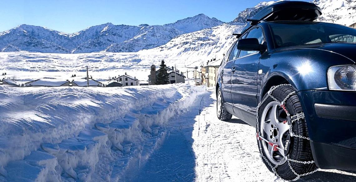 CADENA CON ROMPE HIELO Y TENSOR - PARA NIEVE 235/80R17