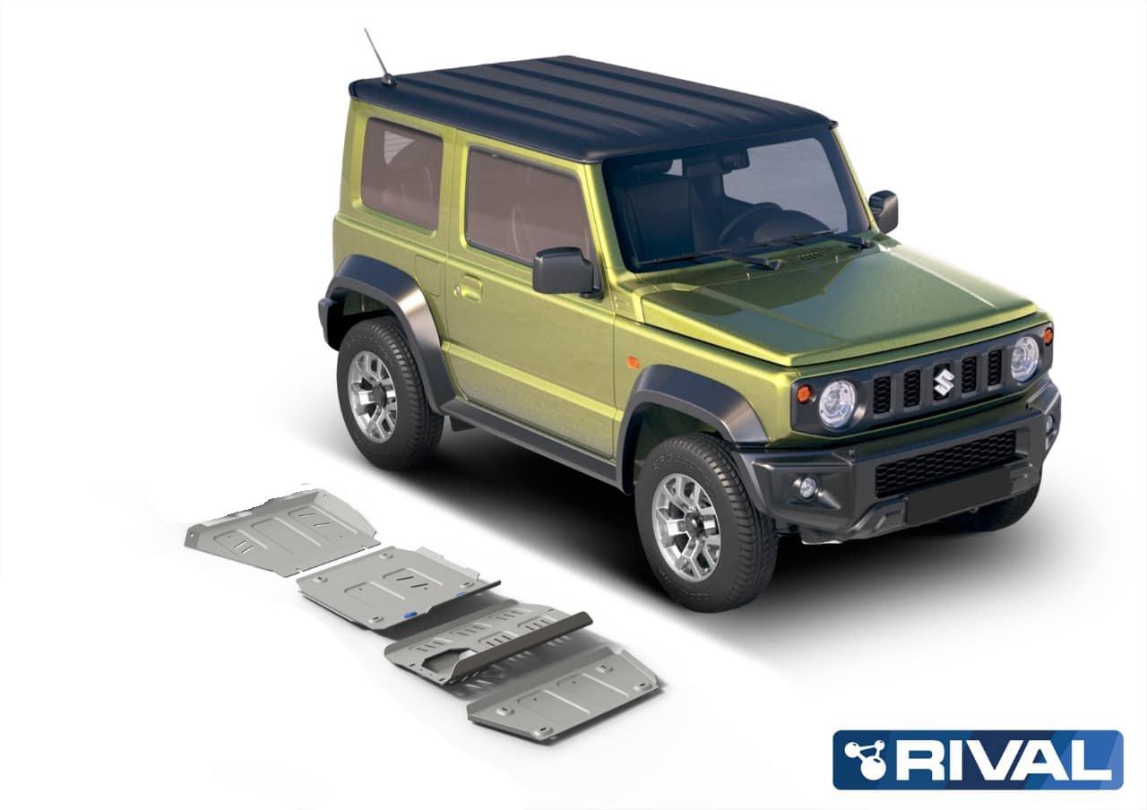 SUZUKI NEW JIMNY 2019+ SKID PLATE, 4 PLACAS DE ACERO DE 3MM