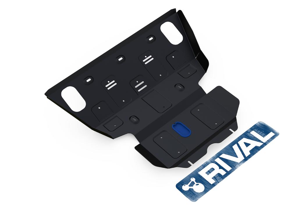 SKID PLATES  MARCA RIVAL - PARA TOYOTA HILUX VIGO 2005-2015 (RADIADOR / MOTOR)