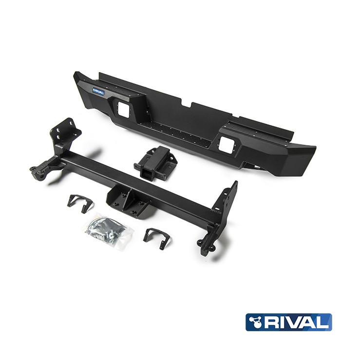 BUMPER TRASERO ALUMINIO MARCA RIVAL - PARA CHEVROLET D-MAX 2013-2022