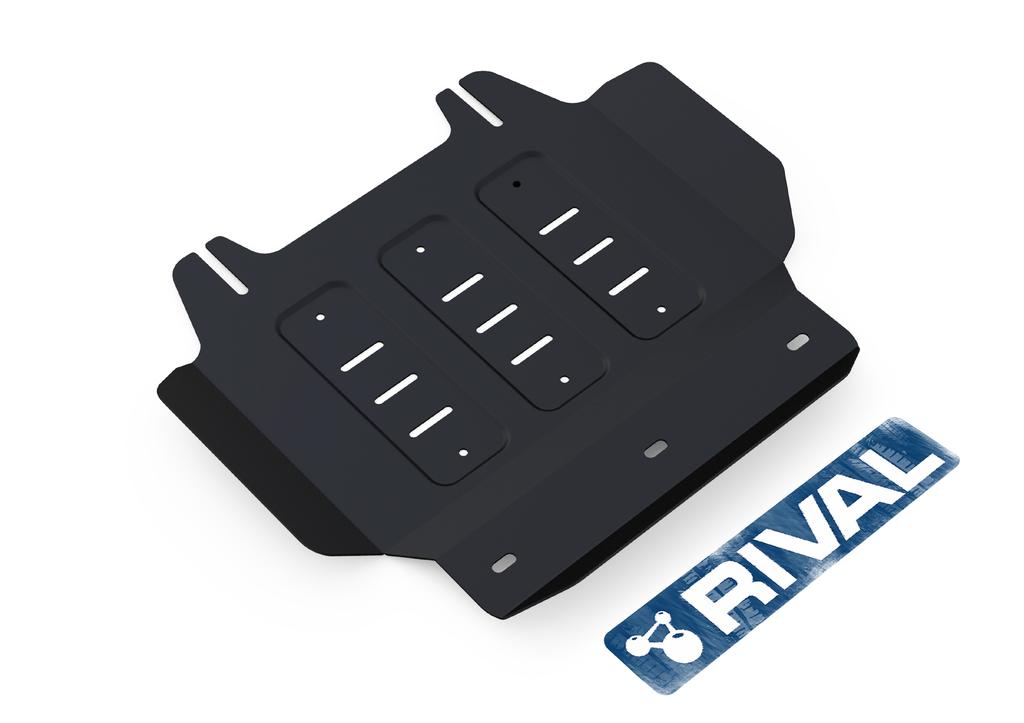 SKID PLATES MARCA RIVAL - PARA TOYOTA HILUX VIGO 2005-2015 (CAJA DE TRANSFERENCIA)