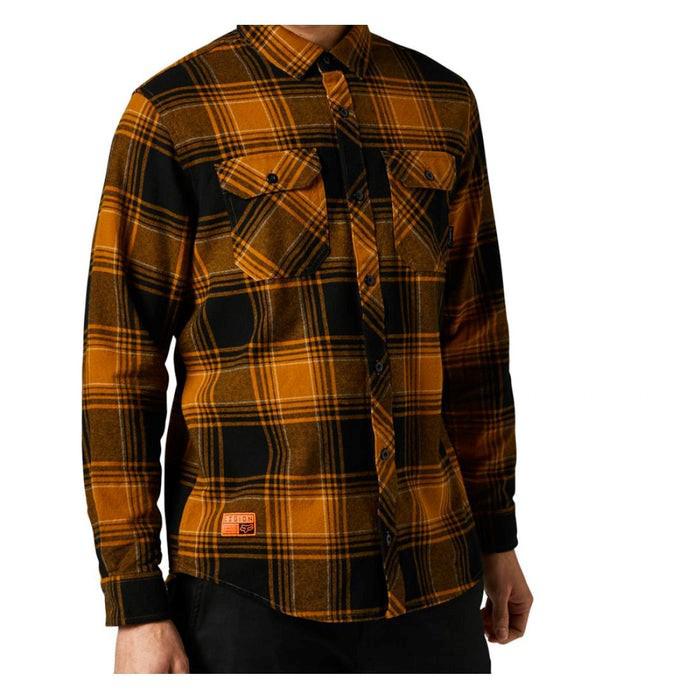 FOX CAMISA MANGA LARGA TRAILDUST 2.0 FLANNEL DORADO