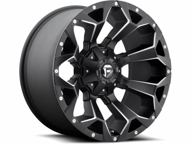 Llanta 20x10 5x150 FUEL MATTE BLACK ASSAULT WHEELS