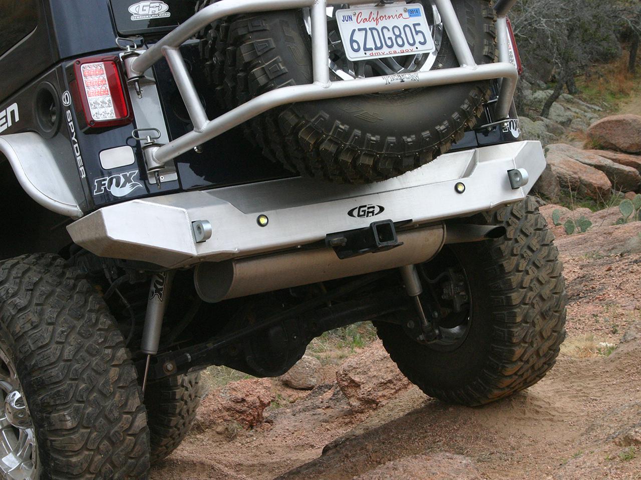 Jeep JK Rear Bumper w/ Tow Points - Aluminum