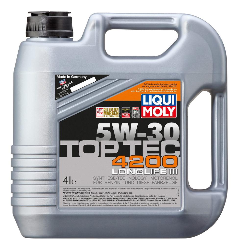 LIQUI MOLY 5W30 TOP TEC 4200 LONGLIFE 4 LTS