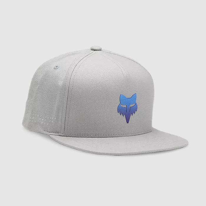 FOX JOCKEY MAGNETIC SNAPBACK HAT GRIS LOGO AZUL