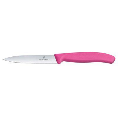 VICTORINOX CUCHILLO VERDURA DENTADO PUNTIAGUDO NYLON ROSADO